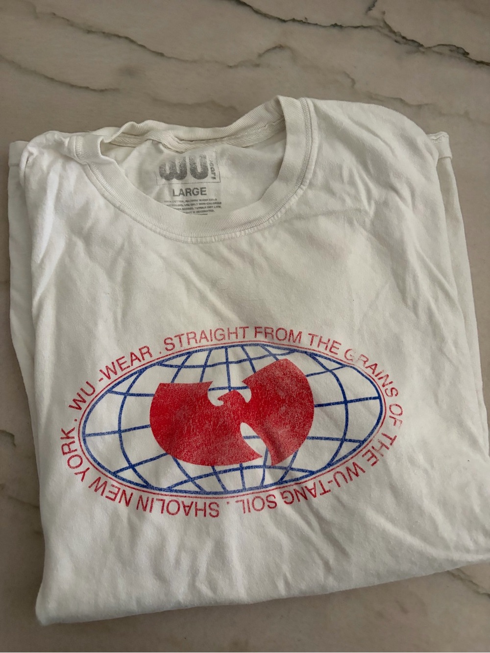 Wu Wear White Graphic Logo T-Shirt